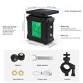 thumbnail image 3 of Tire Pressure Monitoring System Solar Charging Waterproof Motorcycle Tire Alarm with Large LCD Screen 2 External Sensors, 3 of 8