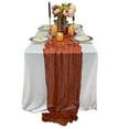 thumbnail image 1 of Chemin de Table en Gaze, Décoration de Mariage Arche Drapée, Centre de Table en Gaze, 1 of 7