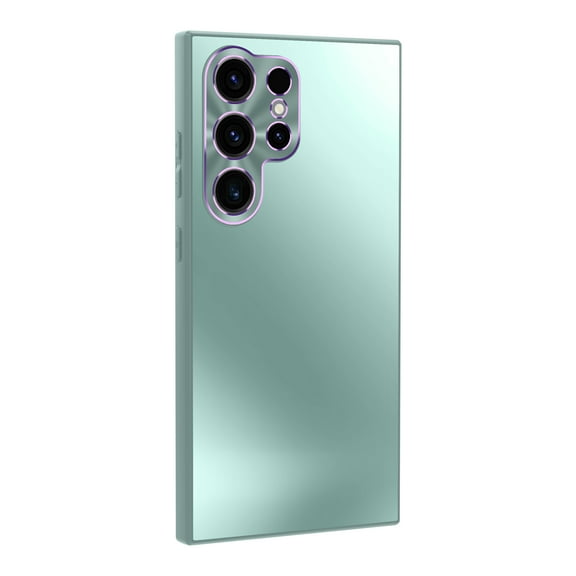 For Samsung Galaxy S25 Case for Women Men, Dual Color Stylish Matte Back Cover Slim Rugged Shockproof Anti-Scratch Camera Lens Protective Bumper Phone Case for Samsung Galaxy S25 Plus,Green