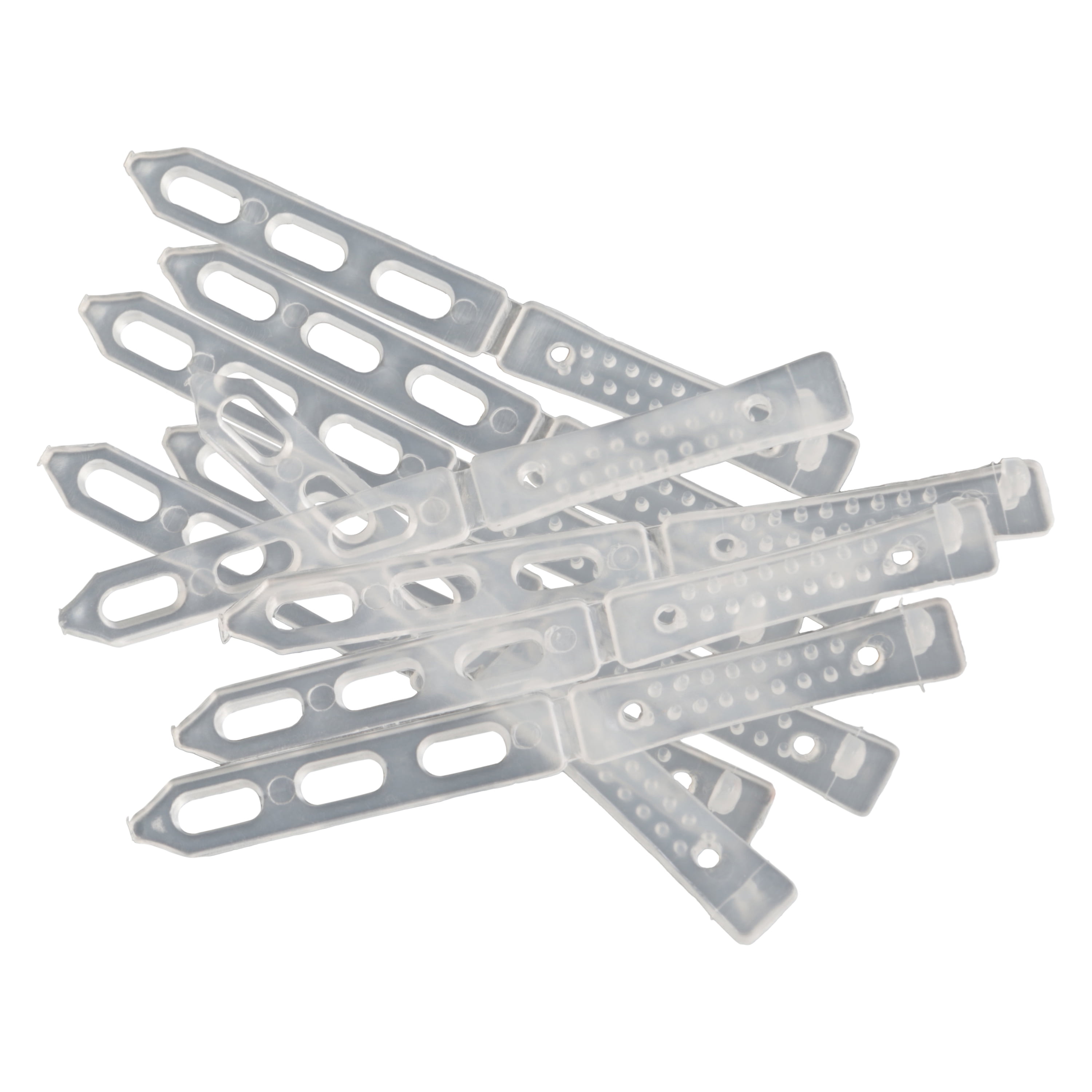 (2 pack) Offray Hair Accessories 2 1/2 Inch White Hair Barrettes (10-Pack)