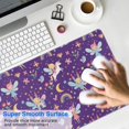 thumbnail image 4 of Long Mouse Pads for Desk,Purple Fairy Unicorn Pattern Desk Mats on Top Of Desks, Desk Mouse Pad Extra Large with 3mm Non-Slip Base and Stitched Edge for Gaming,Office,Work,Home 35.4"x15.7", 4 of 6
