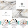 thumbnail image 3 of GZHJMY Marble White Standard Pillowcase Super Soft Cozy Plush Pillow Case with Zipper for Sofa Bed Couch, 20 x 26 Inch, 3 of 3