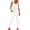 White, variant on Levmjia Women's Denim Overalls Jumpsuit Sleeveless Baggy Bib Overall Wide Leg Pants with Distressed Ripped