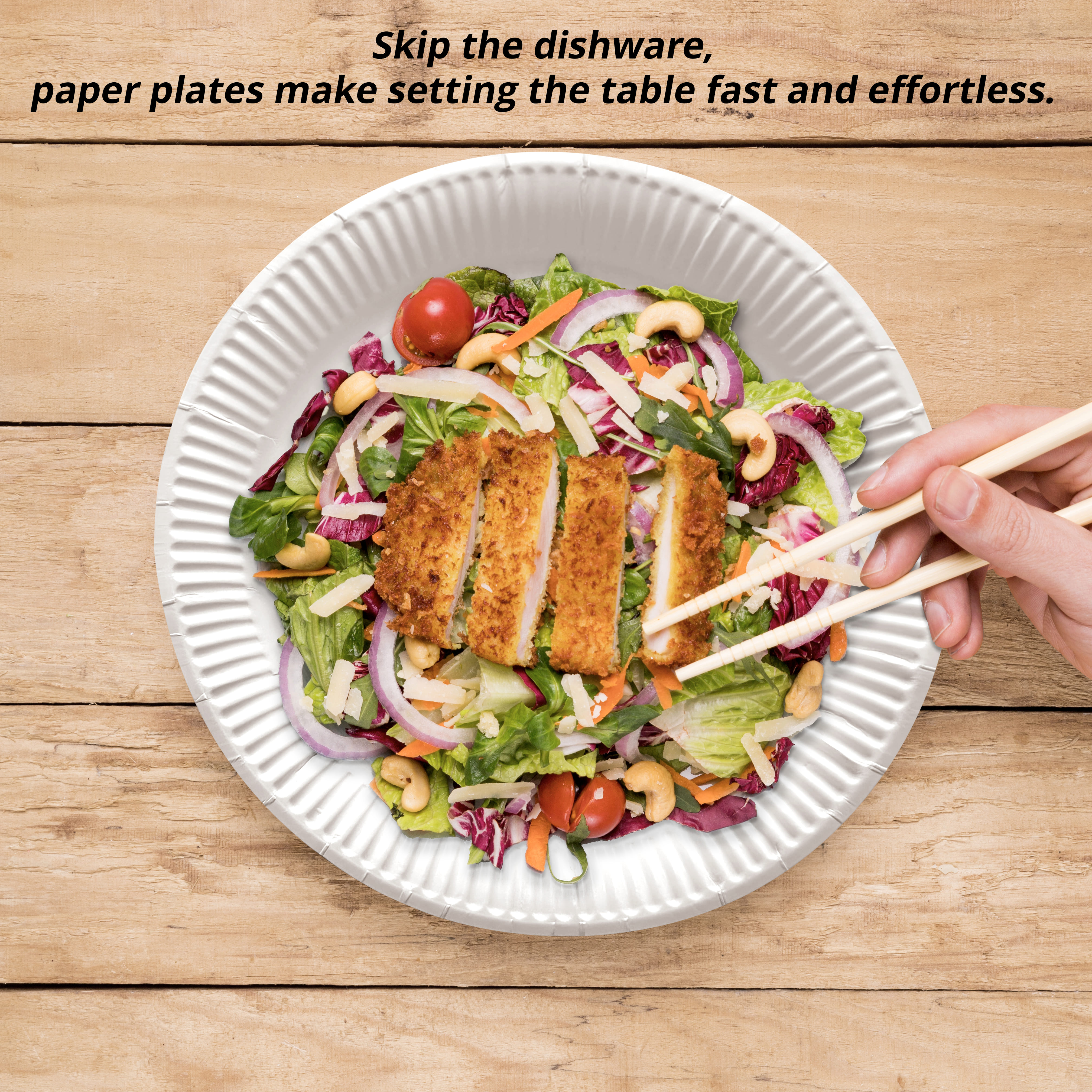 Three Leaf 9" Paper Plates, 1000 Ct. (10 Packs Of 100) - White