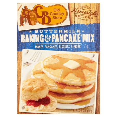 (2 Pack) Cracker Barrel Old Country Store Buttermilk Baking and Pancake Mix, 32oz (Best Dish At Cracker Barrel)