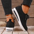 thumbnail image 5 of EKVAHL Orthopedic Dress Shoes for Women Lace Up Platform Casual Shoes, Soft Upper Comfort Walking Sneakers, Lightweight Non Slip Wedge Sole Daily Oxford Shoes, 5 of 6