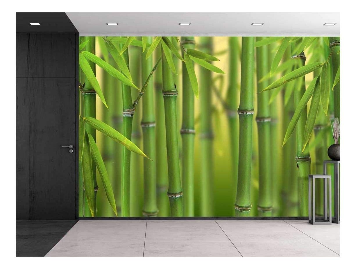 Wall26 Green Bamboo Trees Peel & Stick Wallpaper, 66x96 inches