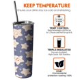 thumbnail image 6 of 20 OZ Coffee Tumble Travel Coffee Mugs with Straw,Thermal with Lids for Hot and Cold Drinks for School Camping, 6 of 7