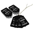 thumbnail image 3 of Inkdotpot Pack Of 100 Real Silver Foil Paper Tags Good Bye Tension Hello Pension Retirement Favor Hang Tags, 3 of 6