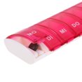 thumbnail image 2 of Unique Bargains 1 Pc 7 Compartment Single Row Pill Case Lightweight for Travel Rose Red, 2 of 6