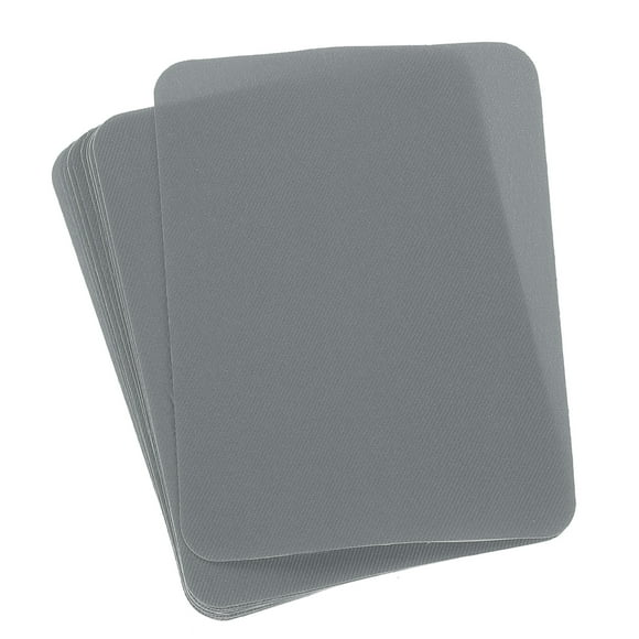 Unique Bargains Iron on Patches Fabric Repair Patches Iron-On Mending 4.9'x3.7' for Clothes, Pants,Pack of 10 (Gray)