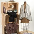 thumbnail image 4 of StylesILove Trendy Lightweight Knitted Ruffled Wrap (Chocolate), 4 of 4