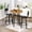 Brown - Round, variant on MIERES Dining Set, 2-Person Kitchen Dining Set, Solid Wood Dining Table with Two Chairs, Square Kitchen Dining Set (3-Piece), Brown