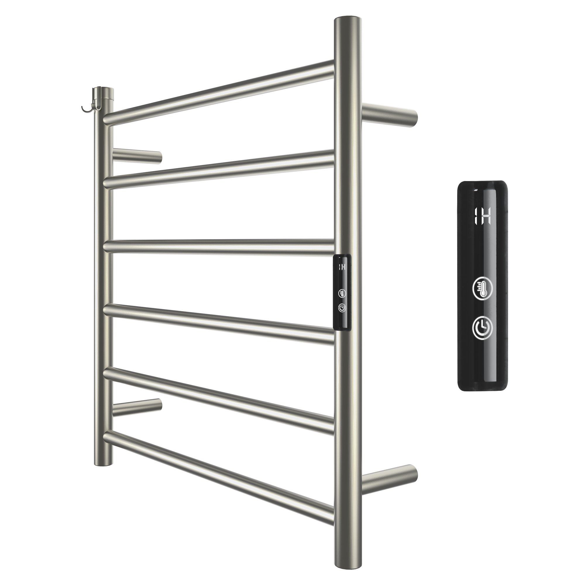 Dextrus Towel Warmer Heated Towel Rack, 6 Bars Wall Mounted Electric Towel  Warmers for Bathroom with LED Indicator, Multi-Level Temperature and Timer  Setting, Plug-in/Hardwired, Silver - Walmart.com