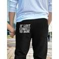 thumbnail image 3 of Funny Couples Sweatpants His and Hers Valentines Day Matching Couples Jogger Set Return Joggers Black X-Large, 3 of 6