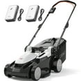 thumbnail image 1 of Litheli Cordless Lawn Mower, 2*20V Electric Lawn Mowers, 16 Inch, 6-Position Height Adjustment, Light Weight, With 2*4.0Ah Portable Battery, for Garden/Yard/Farm, 1 of 10