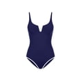 thumbnail image 5 of CHGBMOK Womens One Piece Swimsuit Tummy Control Slimming Color Block Bathing Suit Summer Spaghetti Straps Swimwear, 5 of 6