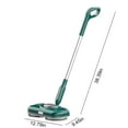 thumbnail image 3 of dwsnxt Electric Spin Mop 2000mAh Battery Operated Hardwood Floor Cleaner with 2 Reusable Microfiber Pads, 40 Min Run Time, Ultra-Quiet Multi-Angle Swivel Head for Home Cleaning Green, 3 of 9
