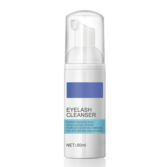 Eyelash Extension Cleanser Eyelash Shampoo Eyelash Foam Brushes Remover Deep Cleaning Natural Formula Nourishing Eyelashes 50ml Facial