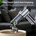 thumbnail image 6 of Handheld Vacuum Cleaner, 20000Pa Brushless Motor, 3-Speed Wind Power, 4-in-1 Portable Mini Vac, Dual Suction, LED Light, Smart Display, One-Click Dust Empty, Type-C Charge for Car, Office & Home, 6 of 7