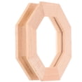 thumbnail image 4 of Muebles en miniatura para casa de muñecas, Mini marco de ventana octogonal, marco de ventana de madera sin pintar Diy, 4 of 8