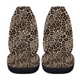 thumbnail image 5 of POLERO Leopard Print Washable Front Seat Cover for Auto Interior, Polyester Removable Vehicle Seat Covers Truck, 5 of 13