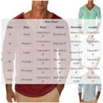 thumbnail image 6 of Men's Long Sleeve Shirts V Neck Solid Color Fashion Summer Shirts Loose Soft Comfort Casual Tee Shirts Basic Pullover Tops 2026, 6 of 6