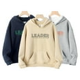 thumbnail image 2 of LYMAYTER Kids Boys Girls Sweatshirts Toddler Fall Winter Warm Hoodies Shirt Baby Fleece Sweatshirt for 4-12 Years, 2 of 10