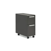 ASAP Allsteel Radii 2-Drawer 10 Inch W Mobile File Cabinet