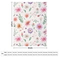 thumbnail image 2 of Floral Colorful Flower Blanket for Bed Throw Blanket for Women, Men And Kids Super Soft Plush Blanket Throw, Print Blanket, Blanket for Kids, 2 of 7