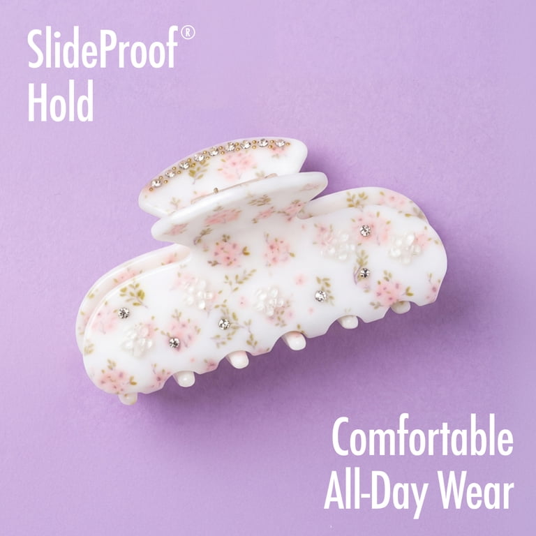 Goody Faux Fleur Claw Hair Clip, Small Floral Print, 1 Count  display picture 3