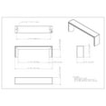 thumbnail image 4 of Elements Walker 4 In. Overall Length Satin Nickel Cabinet Pull 827-96SN, 4 of 4