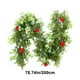 thumbnail image 3 of Christmas Pines Needles Rattan Atmospheres Arrangements Money Leaves Red Fruit Pines Cypresses Encryption Green Christmas Decoration, 3 of 5