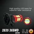 thumbnail image 3 of Alla Lighting 2504 PSX24W LED Fog Lights Bulbs 2835 36-SMD 3000lm Extreme Super Bright 12276, 3000K Amber Yellow, 3 of 6