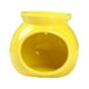 thumbnail image 5 of Quemador de aceite aromático, portavelas, difusor perfumado, incensario, calentador de aceite de Color sólido, quemador de aceite esencial de cerámica Amarillo, 5 of 8