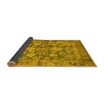 thumbnail image 2 of Ahgly Company Indoor Square Oriental Yellow Traditional Area Rugs, 6' Square, 2 of 4