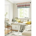 thumbnail image 3 of Boho Valances for Windows Curtain Tribal Striped Vintage Rod Pocket Valance Window Treatments 1 Panel Bohemian Style Pattern Short Curtains for Kitchen Windows Bathroom Bedroom 54 x 18 inch, 3 of 6