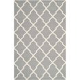 thumbnail image 1 of Safavieh Dhurries Grey Contemporary Rug - 5' x 8', 1 of 2