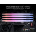 thumbnail image 4 of Timetec Pinnacle Konduit RGB 32GB KIT(4x8GB) DDR4 3200MHz PC4-25600 CL16-18-18-38 XMP2.0 Overclocking 1.35V Compatible for AMD and Intel Desktop Gaming PC Memory Module RAM - White, 4 of 8