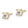 thumbnail image 2 of Auriga Mother's Day Gift 14k Yellow Gold 0.50ct Diamond Thread On-Off Stud Earrings for Women, 2 of 5