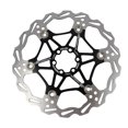 thumbnail image 3 of Bicycle Disc Brake Rotor Stainless Steel Brake Pad Disc Rotor with 15 Bolts Cycling Accessory for Mountain Road Bike, Black, 203mm, 3 of 8