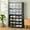 Grey, variant on ShadeMart Nature 5 Rows Shoe Cabinet, Freestanding Shoe Storage Cabinet with Doors Entryway Bamboo Shoe Rack Organizer for Bathroom, Hallway, Closet or Living Room