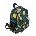 thumbnail image 2 of FORMRS School Backpack with Front Zippered Pocket 12" Student Travel Daypack, Blue Floral Lemons, 2 of 6