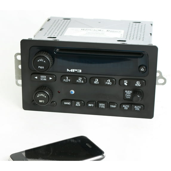 Restored 2005-12 Chevrolet GMC Buick AM FM CD Player Radio w Bluetooth Upgrade 15216905 (Refurbished)