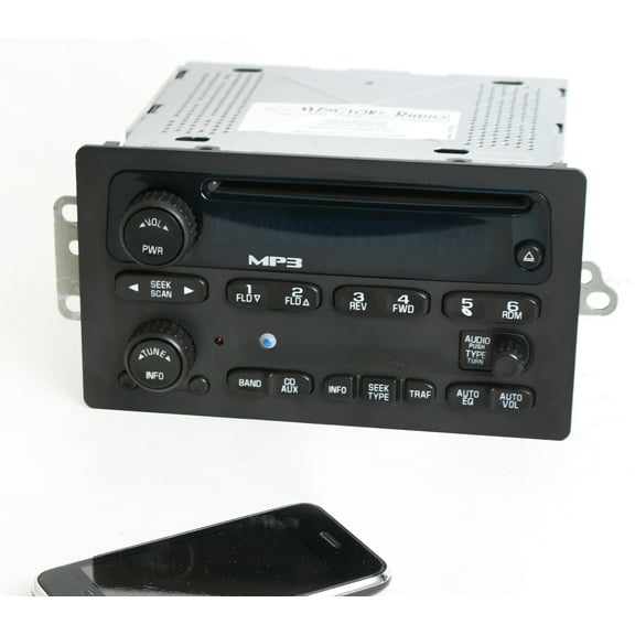 Restored 2005-12 Chevrolet GMC Buick AM FM CD Player Radio w Bluetooth Upgrade 15216905 (Refurbished)