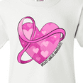 thumbnail image 4 of Inktastic Breast Cancer Awareness- Pink Ribbon Around Heart Youth T-Shirt, 4 of 5