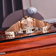 PAGANI DESIGN Rose Gold Men's Automatic Watches 40mm Luxury Stainless Steel Casual Waterproof Wrist Watches Sapphire Dial Glass New PD-1728