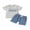 Blue, variant on 2Pcs Baby Toddler Boy Spring Outfits 3 6 12 18 24 Months 2T 3T Short Sleeve Duck Embroidery T-Shirt Shorts Set Toddler Clothes