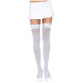 thumbnail image 2 of UTTOASFAY Women Socks Clearance Ladies Satin Bow Cute Sexy Legs Long Tube Transparent High Thigh Stocking Flash Picks, 2 of 5