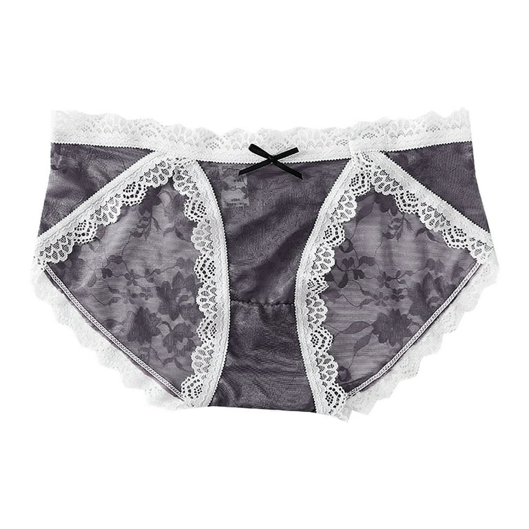Buy Monochrome Full Brief Cotton and Lace Knickers 4 Pack from the